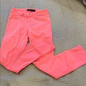 Juicy Couture girls neon organs jeans size 10